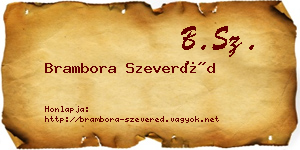 Brambora Szeveréd névjegykártya